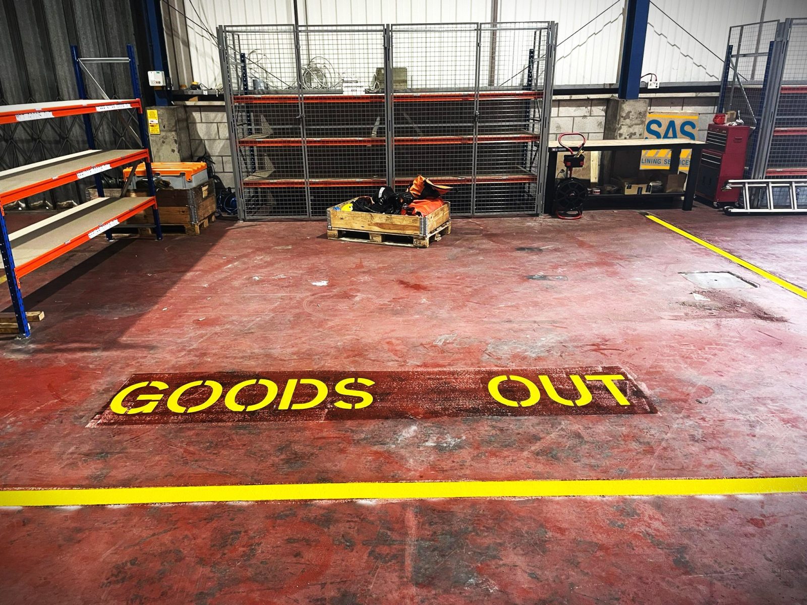 Warehouse Line Painting Yorkshire